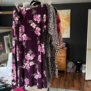 Off the shoulder dress floral